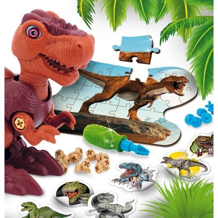 Lisciani Giochi LIS1695897584635 Kit Construcción STEM Dinosaurios, Colección Archéo-Ludic, Rompecabezas Realista, Juego Educativo 2