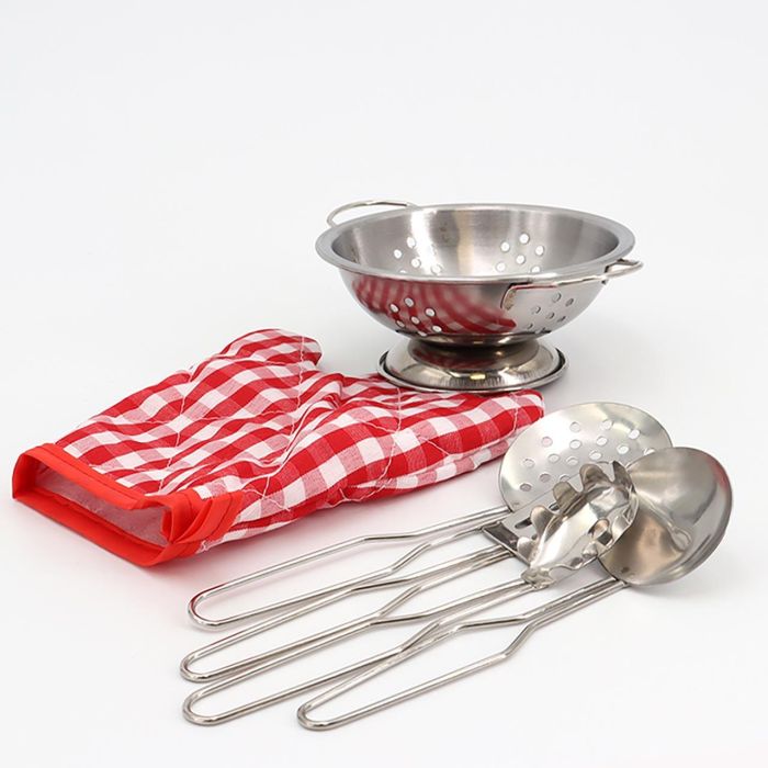 Tachan Mochila con Menaje de Cocina en Acero Inoxidable 11 Piezas para Niños +3 Años 3