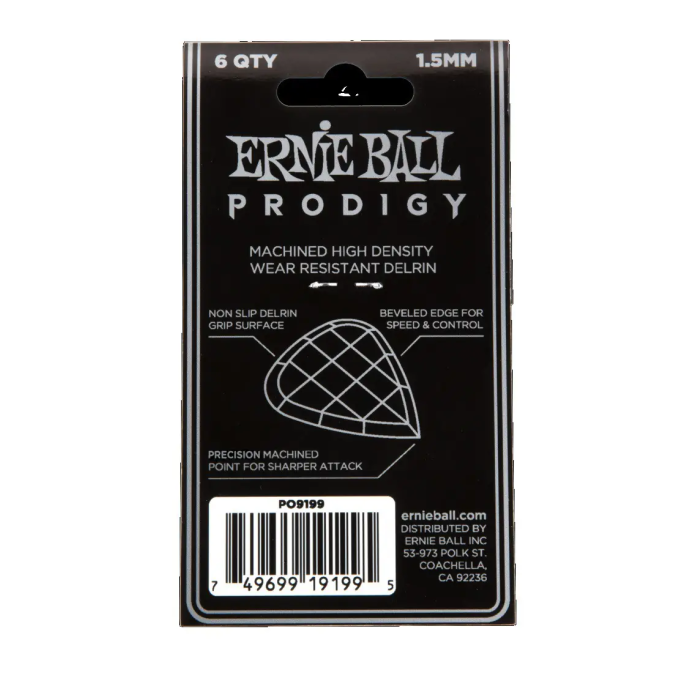 Ernieball Púas Prodigy Blanca Mini 2.0 Mm - 6 Unidades 1