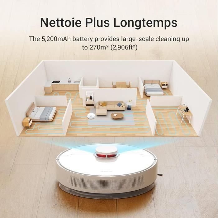 Dreame d10 plus aspiradora robot con empuje de vaciado automático, obstáculos de detección de lidar de navegación 2 Dreame d10 plus aspiradora robot con empuje de vaciado automático, obstáculos de detección de lidar de navegación 2