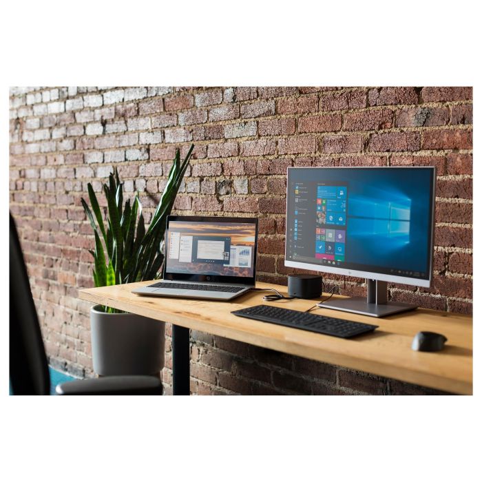 HP Ratón USB con Lector de Huella Digital, Ambidextro, USB Tipo A, Negro