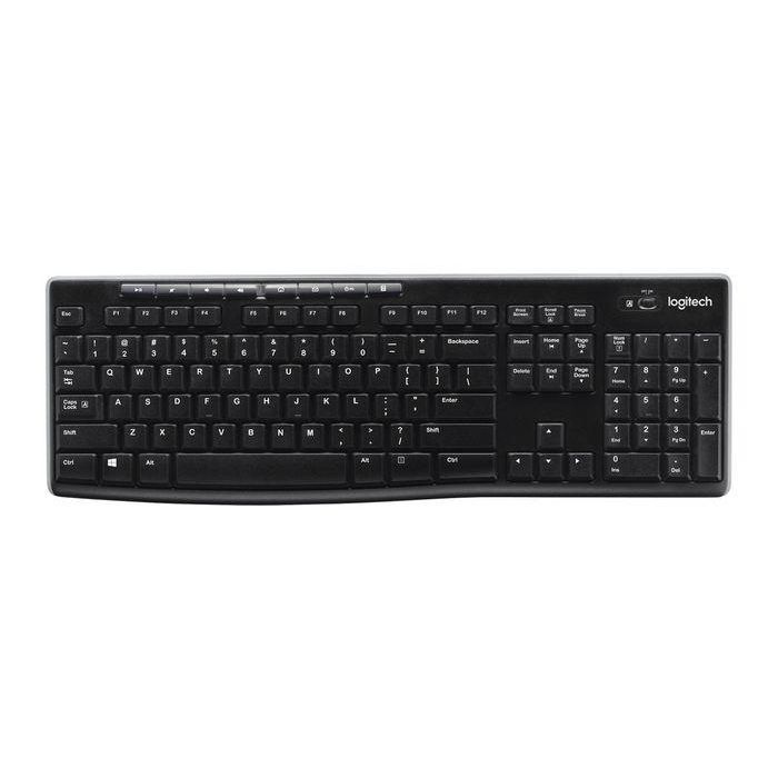 Logitech Teclado Inalámbrico K270 con Receptor Unifying, 24 Meses de Batería, 8 Hotkeys, Diseño Resistente a Salpicaduras 3