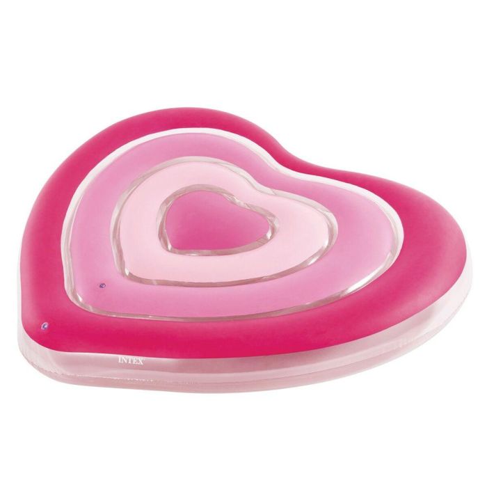 Colchoneta Hinchable Intex Corazón 135 x 155 x 25 cm Rosa (6 Unidades) 6 Colchoneta Hinchable Intex Corazón 135 x 155 x 25 cm Rosa (6 Unidades) 6