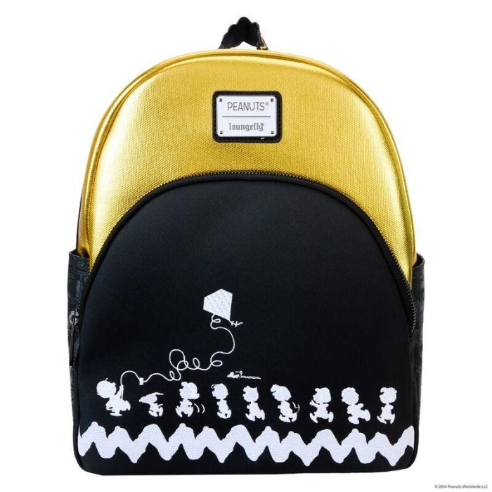 Loungefly Mochila 75 Aniversario Peanuts Snoopy Gang Flying Kite de Piel Vegana (25.37x31.25x10cm)