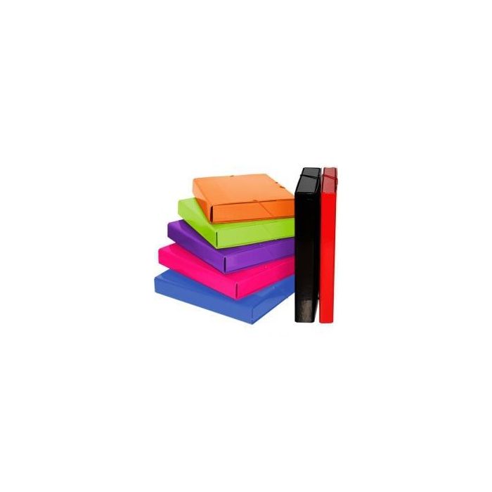 Grafoplás Cajas De Proyectos Ecoproject Multiline Con Gomas Y Lomo De 3 cm Fucsia Grafoplás Cajas De Proyectos Ecoproject Multiline Con Gomas Y Lomo De 3 cm Fucsia