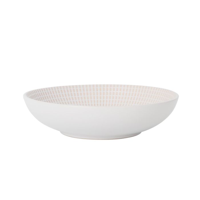 La Mediterranea Plato Hondo Arosa Ivory Ø20 cm, Plato Sopa o Postre, Vajilla, Colección S. Clara (12 Unidades)