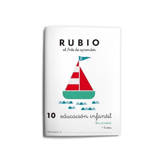 Cuaderno Rubio A5 Educacion Infantil Nº 10 - Los Piratas (+5 Años) (Set de 10)