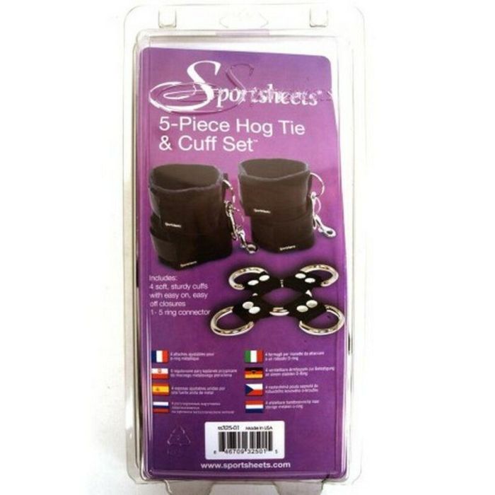 Set Erótico de Esposas Sportsheets ESS325-01 Negro 1 Set Erótico de Esposas Sportsheets ESS325-01 Negro 1