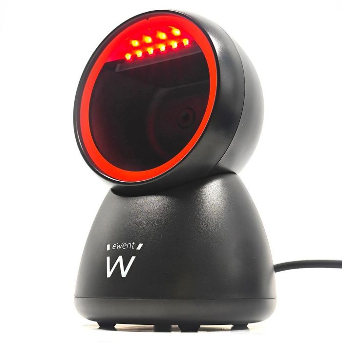 Ewent Lector de Código de Barras Ew3450 2D, Escaneo Omnidireccional y Manos Libres, Compatible con USB 3 Ewent Lector de Código de Barras Ew3450 2D, Escaneo Omnidireccional y Manos Libres, Compatible con USB 3