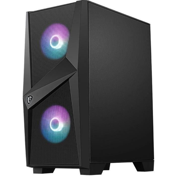MSI FORGE 100R Caja de PC Midi Tower Negra con Ventana Lateral e Iluminación RGB 2 MSI FORGE 100R Caja de PC Midi Tower Negra con Ventana Lateral e Iluminación RGB 2