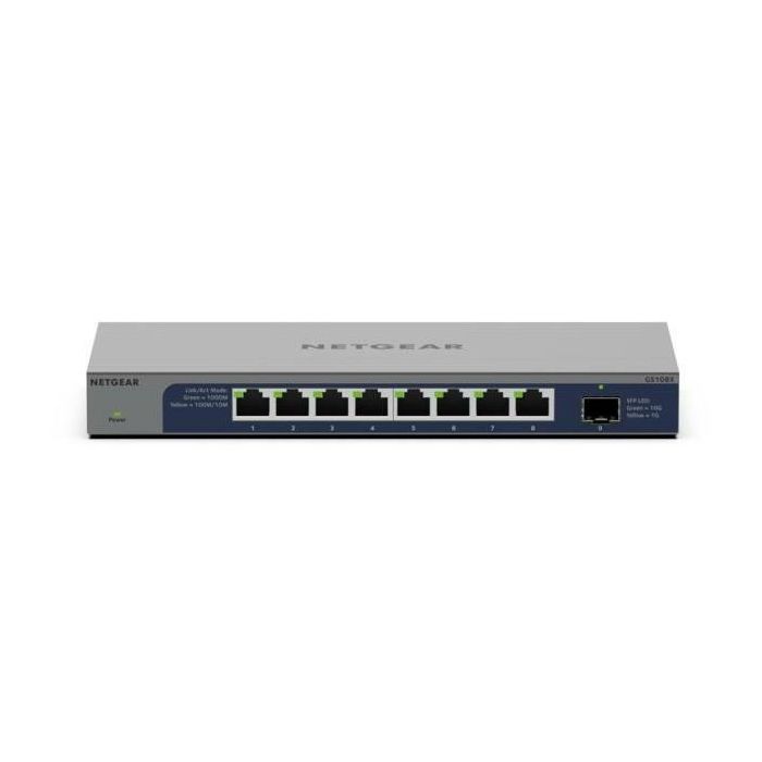 NETGEAR GS108X-100EUS Switch 8 Puertos Gigabit Ethernet Unmanaged con 1 Puerto SFP+ 10G L2 Metálico 2