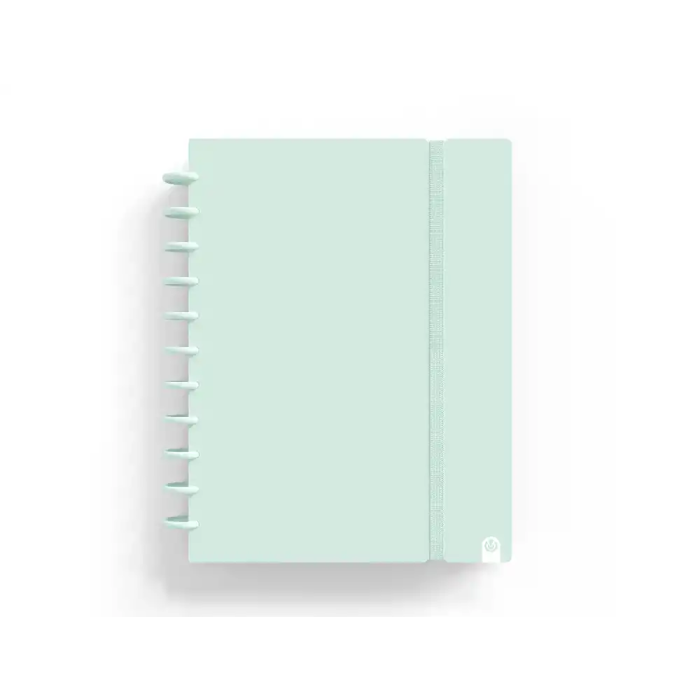 Carchivo Cuaderno Ingeniox Foam A4 80h Rayado Horizontal Menta Pastel con Discos 1