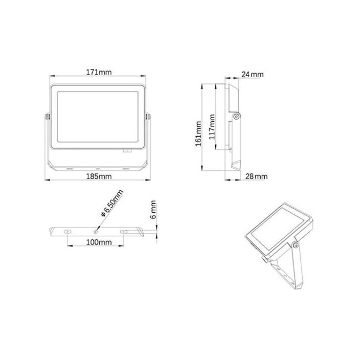 Proyector 30w 2850lm 6500k ip65 911401864384 philips 1