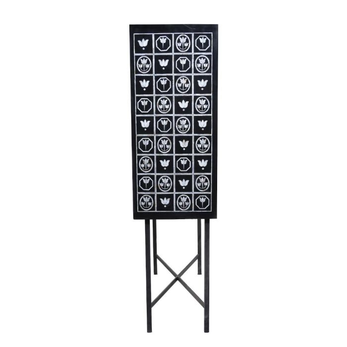 DKD Home Decor Bone 23 Mueble Bar Bicolor Negro 80 x 40 x 153 cm 4