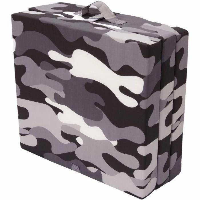SAMBA SAMBACHAUFMIL Sillón bajo plegable Gris, Multiposiciones, Camuflaje militar, 190x70x9cm