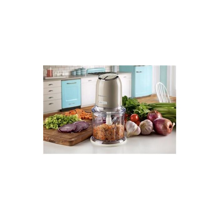 Ariete 438/03 Picadora Vintage Beige de 400W con 4 Cuchillas de Acero Inoxidable para Cocina de Estilo Retro 12