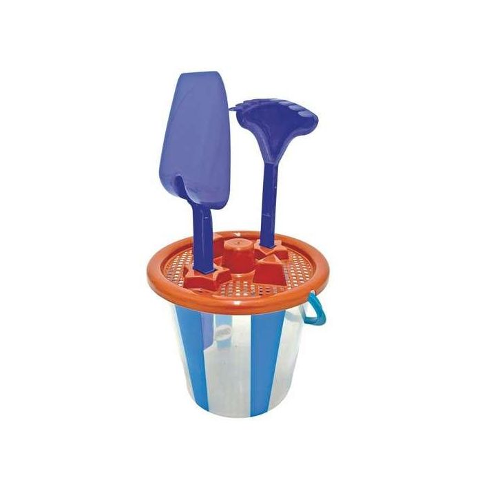 AVC Juego de Cubos de Playa con Pala, Rastrillo y Cedazo - Surtido de Colores - Modelos Surtidos AVC Juego de Cubos de Playa con Pala, Rastrillo y Cedazo - Surtido de Colores - Modelos Surtidos