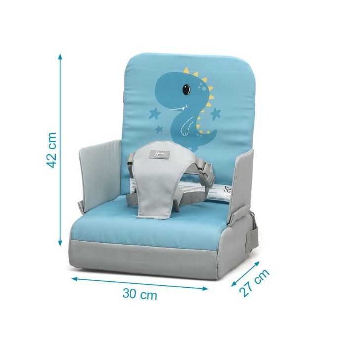 KioKids Trona de Viaje Plegable Asiento Elevador Portátil para Bebés +6 meses hasta 3 años Dinosaurio Azul Colección Dolci Amici 3 KioKids Trona de Viaje Plegable Asiento Elevador Portátil para Bebés +6 meses hasta 3 años Dinosaurio Azul Colección Dolci Amici 3