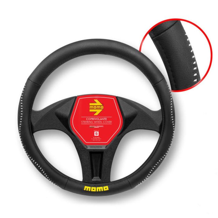 Momo Funda Volante Street Universal Negro Y Blanco 38-39 cm MOMLSWC018BW 3