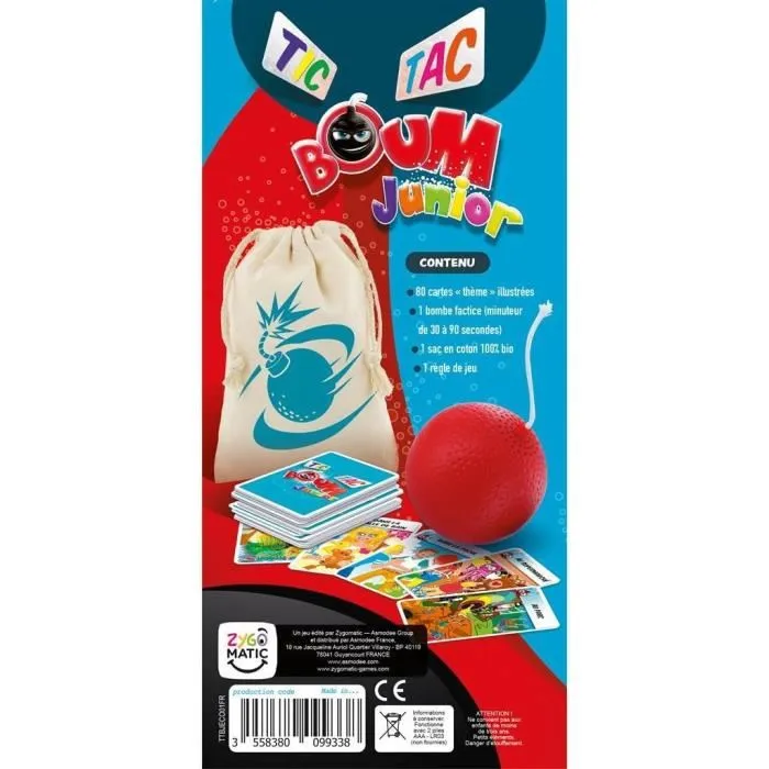 Asmodee Tic Tac Boum Junior Eco Pack ASMTTBJECO01FR Juego de Mesa Idioma Francés 2