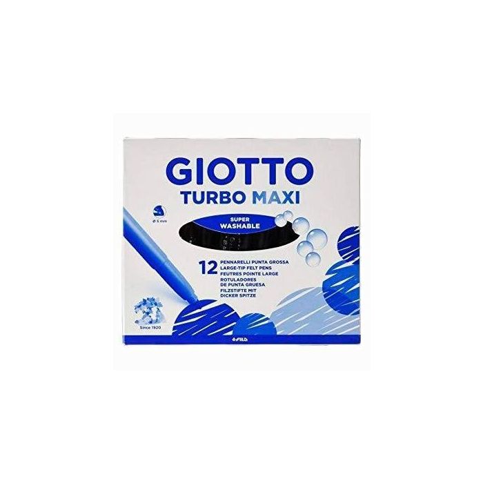 Giotto Rotuladores Turbo Maxi Amarillo Estuche 12 Unidades