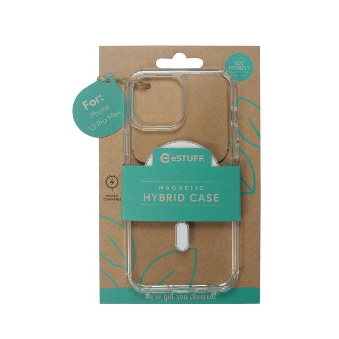 eSTUFF Funda Híbrida Magnética BERLÍN para iPhone 13 Pro Max - Transparente