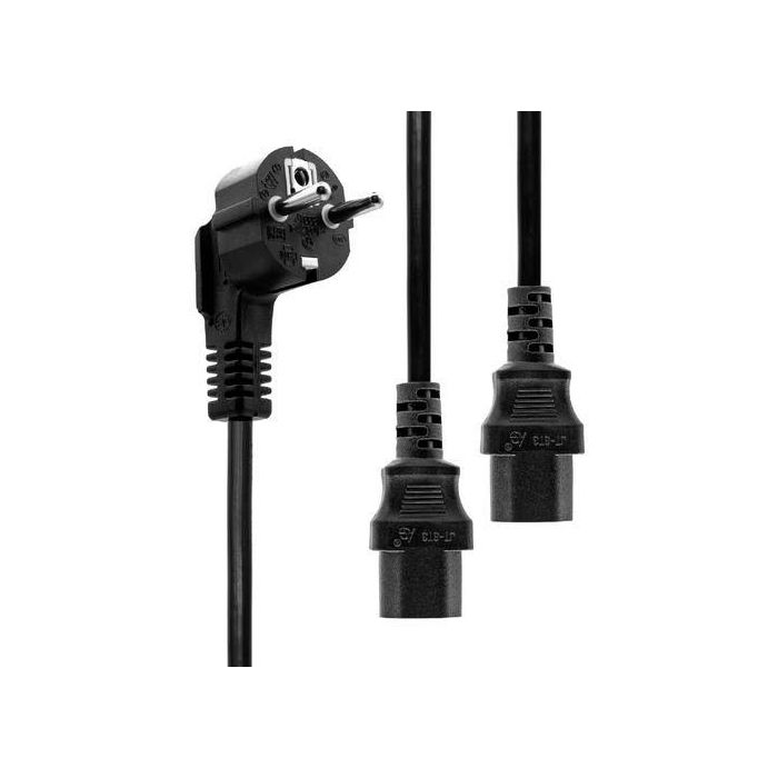 MicroConnect Power Cord Schuko Splitter - 2 x C13, 3m MicroConnect Power Cord Schuko Splitter - 2 x C13, 3m