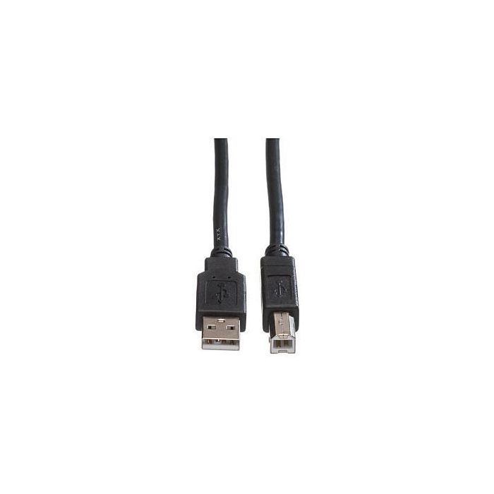 ROLINE Secomp 11.44.8808 Cable USB 2.0 A-B Macho a Macho 0.8m Negro 1