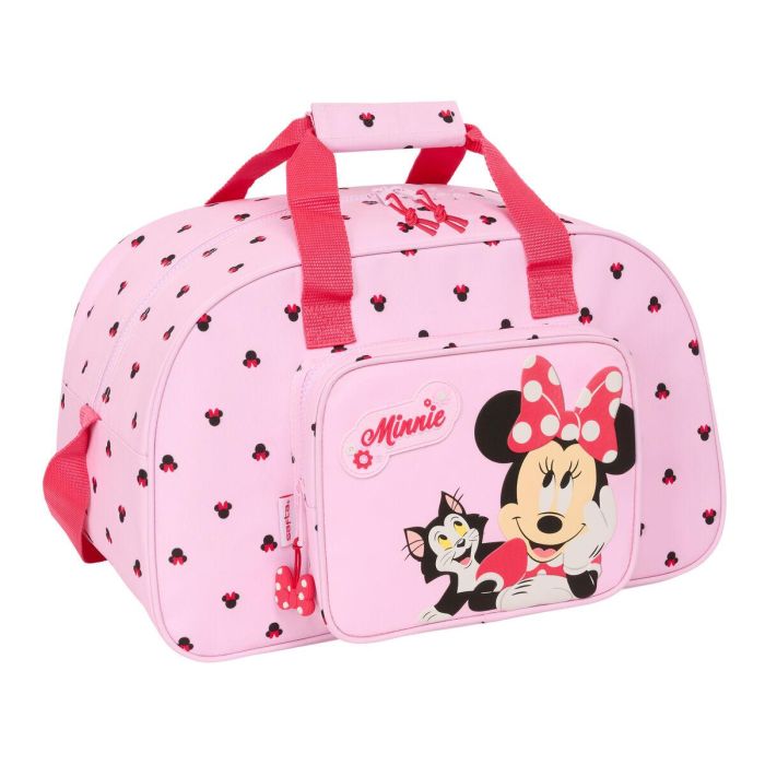 Bolsa de Deporte Minnie Mouse Naive Rosa 40 x 24 x 23 cm