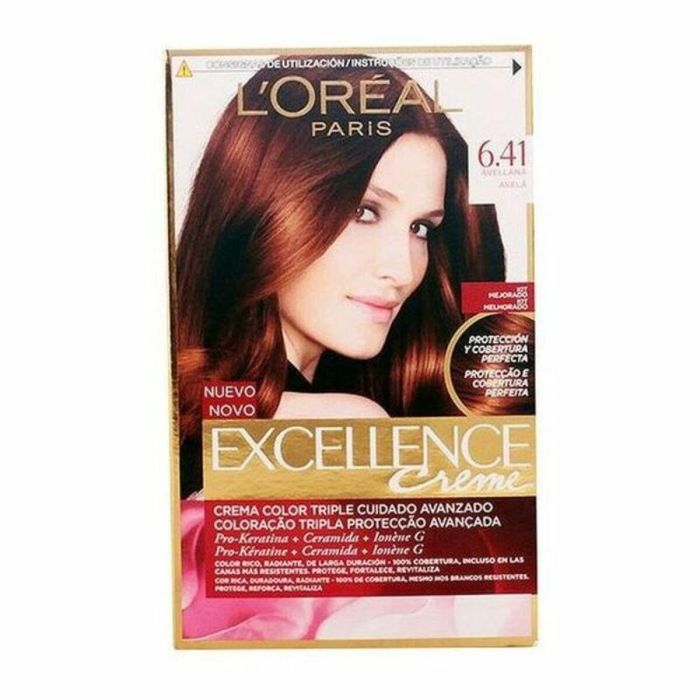 L'Oréal Paris Excellence Creme Tinte #6,41-Avellana 192 mL L'Oréal Paris Excellence Creme Tinte #6,41-Avellana 192 mL