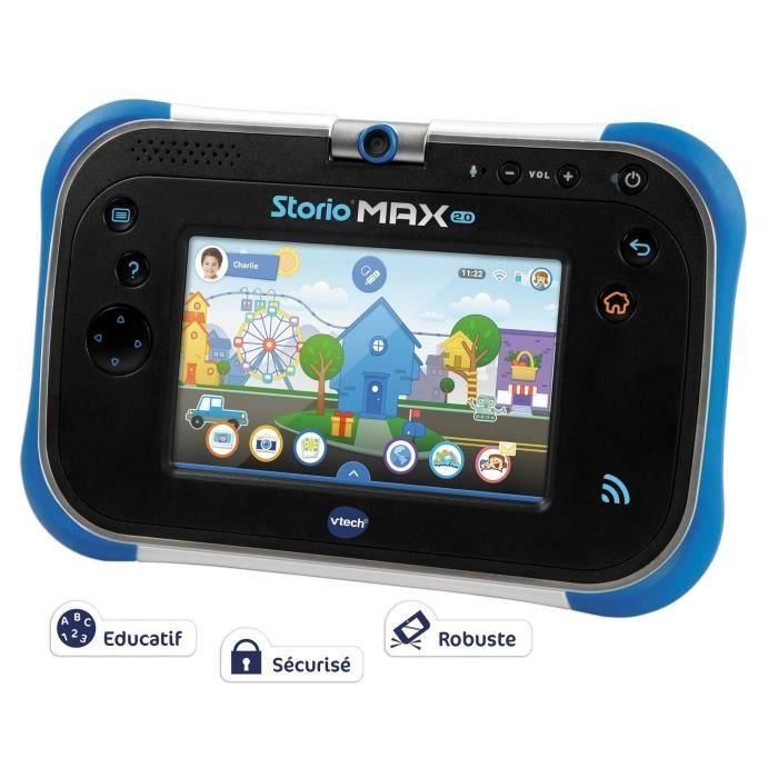 VTECH Storio Max 2.0 Blue Console - Tableta Educativa Infantil de 5 Pulgadas para Niños de 3 a 11 Años 1