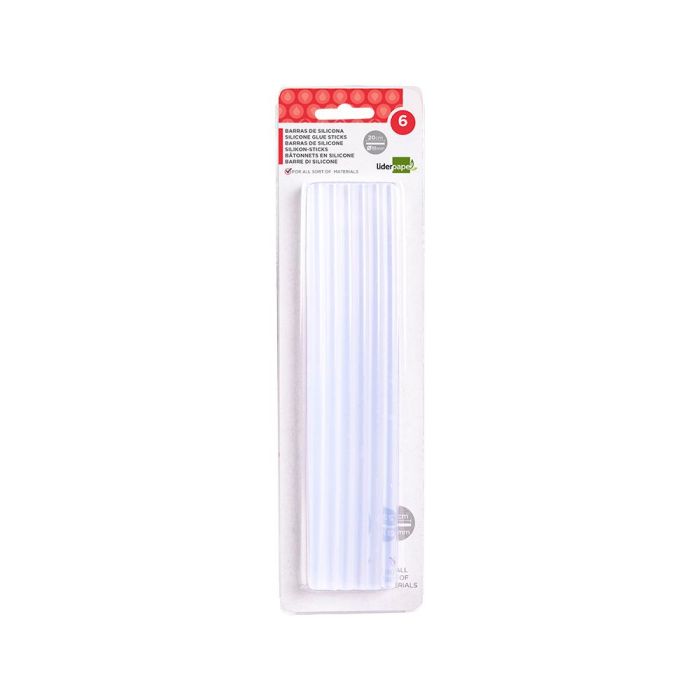 Barra Termofusible Liderpapel De 11 mm De Diametro X 200 mm De Largo Blister De 6 Unidades 1