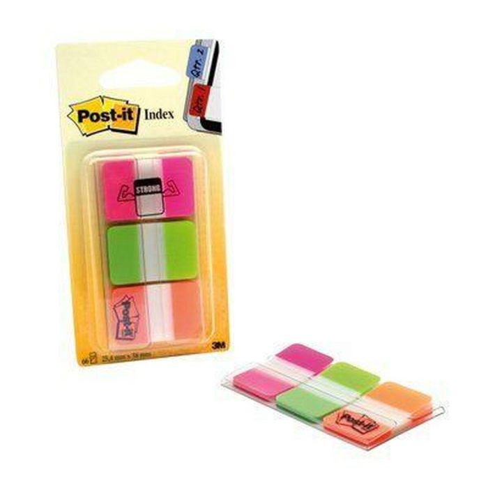 Set de Notas Adhesivas Post-it Index Multicolor 25 x 38 mm (6 Unidades) 1