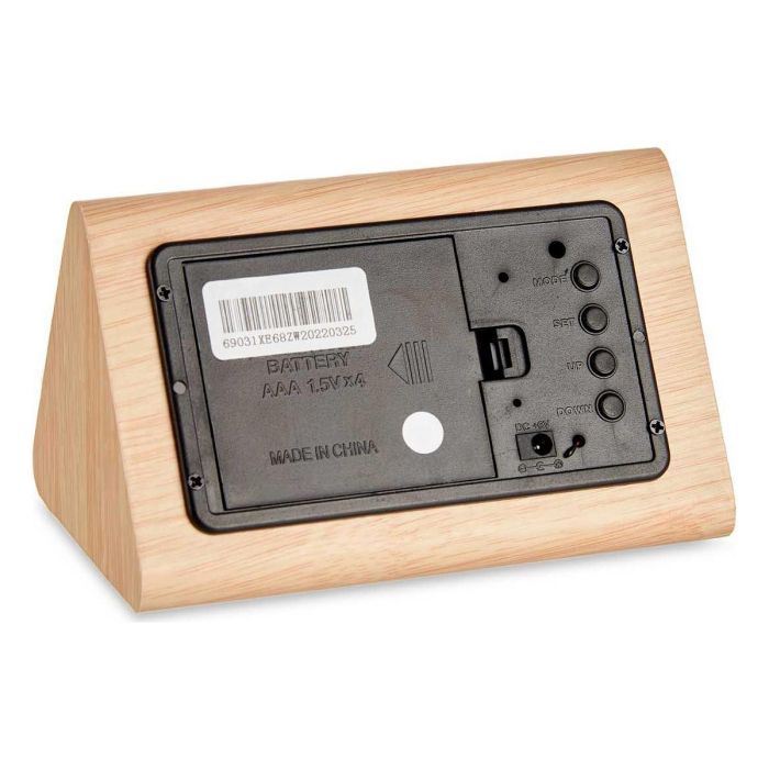 Reloj Digital de Sobremesa Marrón PVC Madera MDF (11,7 x 7,5 x 8 cm) 1 Reloj Digital de Sobremesa Marrón PVC Madera MDF (11,7 x 7,5 x 8 cm) 1