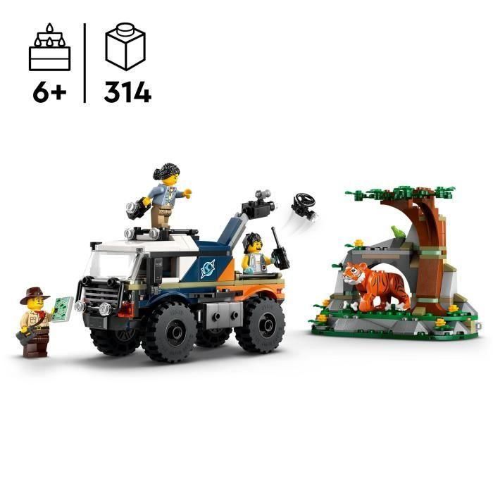 LEGO 60426 City Camión Todoterreno Explorador de la Selva, Juguete para niños, Edad 6 1
