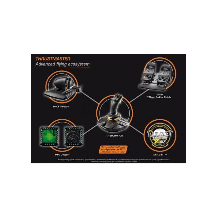 Thrustmaster T.16000M FCS Flight Pack Palanca de mando para Mac y PC, Analógico/Digital, USB, Negro - 2960782 9 Thrustmaster T.16000M FCS Flight Pack Palanca de mando para Mac y PC, Analógico/Digital, USB, Negro - 2960782 9