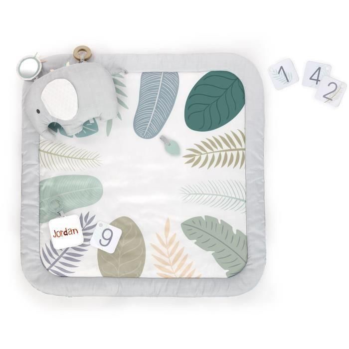 Ingenuity ING0074451128118 Gimnasio Alfombra de Actividades Sprout Spot Awakening Evolutiva, 102x102cm, Multicolor, Bebés desde Nacimiento