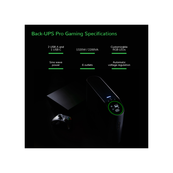 APC Back-UPS Pro BGM2200B-GR SAI 2200VA/1320W con 4 Salidas Schuko, 2 C13 y 3 Puertos USB de Carga Rápida 10