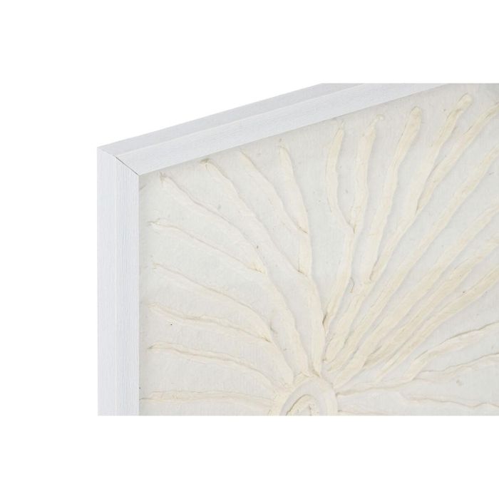 Cuadro Scandi DKD Home Decor Blanco Natural 2 x 35 x 35 cm Set de 2 3