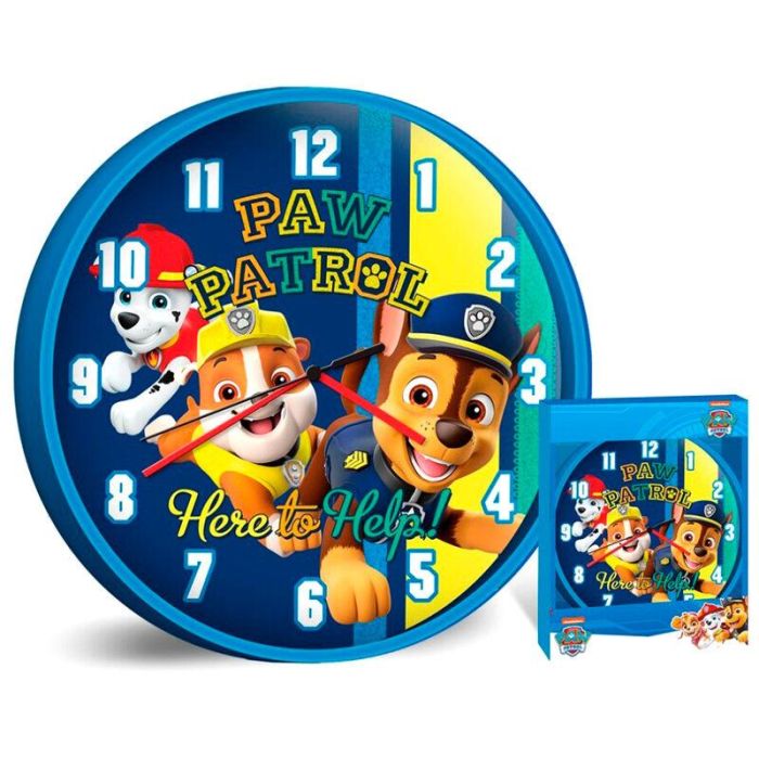 Paw Patrol Reloj de pared La Patrulla Canina 25cm