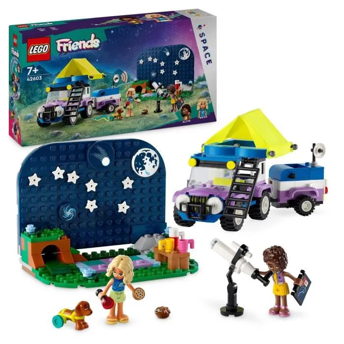 Lego Friends 42603 Furgoneta Camper para Observar las Estrellas, Juguete para Niños, con Figuras de Animales y Minimuñecas 0 Lego Friends 42603 Furgoneta Camper para Observar las Estrellas, Juguete para Niños, con Figuras de Animales y Minimuñecas 0
