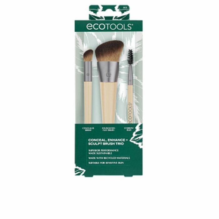 Ecotools NEW NATURAL ESTUCHE 3 u - Set de brochas de maquillaje para un look natural y radiante Ecotools NEW NATURAL ESTUCHE 3 u - Set de brochas de maquillaje para un look natural y radiante
