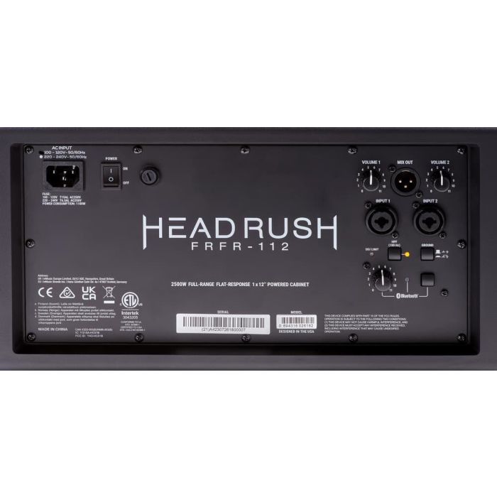 HEADRUSH FRFR-112 MKII Monitor de Guitarra Eléctrica 2500W Woofer 12" 3