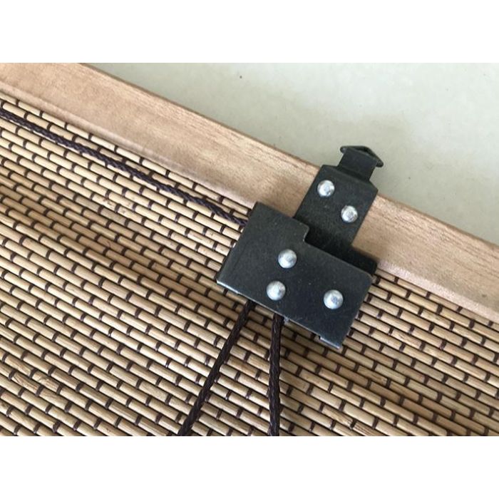 DKD Home Decor Estor Balines Marron Claro 3 x 175 x 60 cm 2