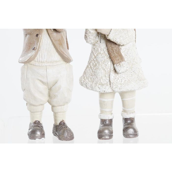 DKD Home Decor Figura Navidad Fantasía Resina Marrón Claro 6 x 19.5 x 9 cm (2 Unidades) 2 DKD Home Decor Figura Navidad Fantasía Resina Marrón Claro 6 x 19.5 x 9 cm (2 Unidades) 2