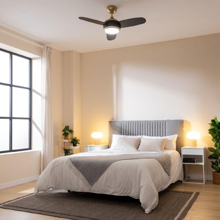 Ventilador de Techo con Luz Cecotec EnergySilence Aero 4265 Negro Dorado 18 W 65 W 2 Ventilador de Techo con Luz Cecotec EnergySilence Aero 4265 Negro Dorado 18 W 65 W 2