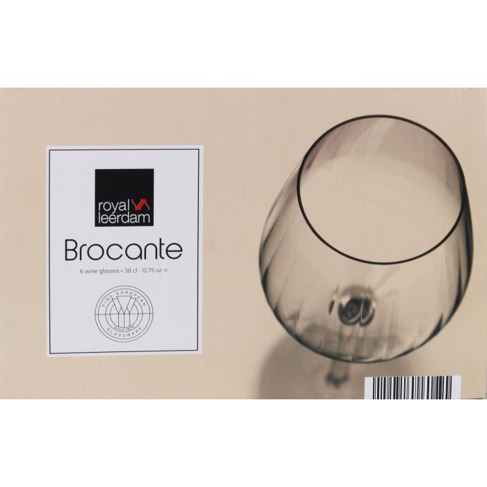 Royal Leerdam Set de 6 Copas de Vino Modelo Brocante de 38 cl. Medidas por unidad: Ø 6x8x22 cm. 5