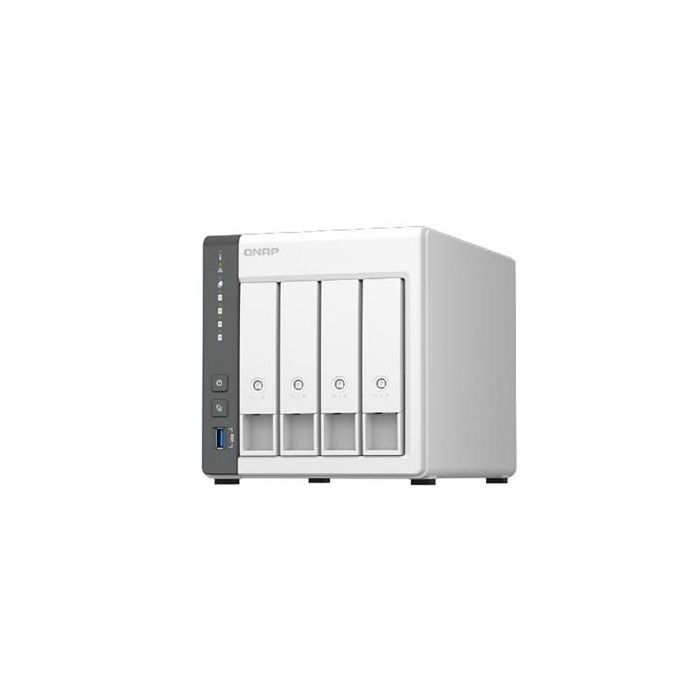 QNAP TS-433-4G Servidor NAS 4 Bahías 3.5"/2.5" 4GB RAM Quad-Core 2.0GHz 2.5GbE Torre para Nube Privada