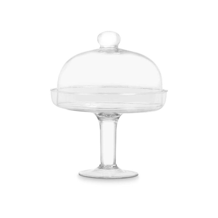 Tartera con Tapa Vivalto 24 cm, Cristal Transparente (4 Unidades) 1 Tartera con Tapa Vivalto 24 cm, Cristal Transparente (4 Unidades) 1