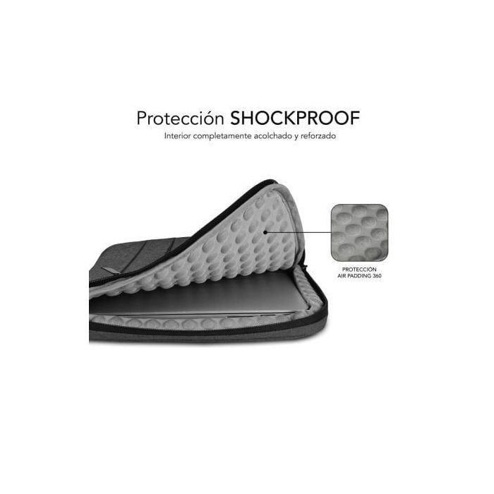 SUBBLIM Maletin Air Padding 360 Sleeve 13,3-14" Dark Grey 2 SUBBLIM Maletin Air Padding 360 Sleeve 13,3-14" Dark Grey 2